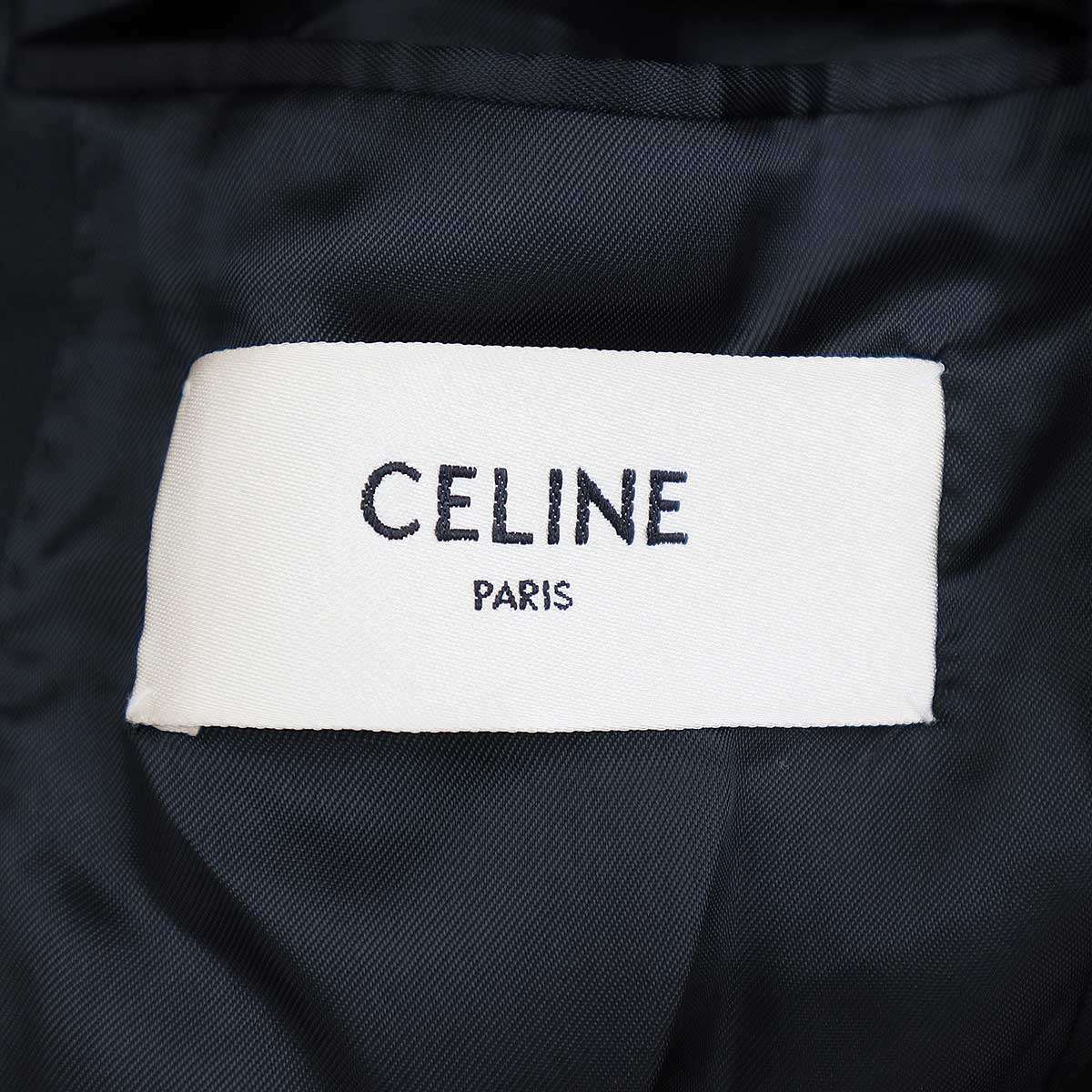 CELINE セリーヌ ピークカラー ショートタキシードジャケット 2V131120D ブラック 34 【中古】 ITQW51SQCQTC