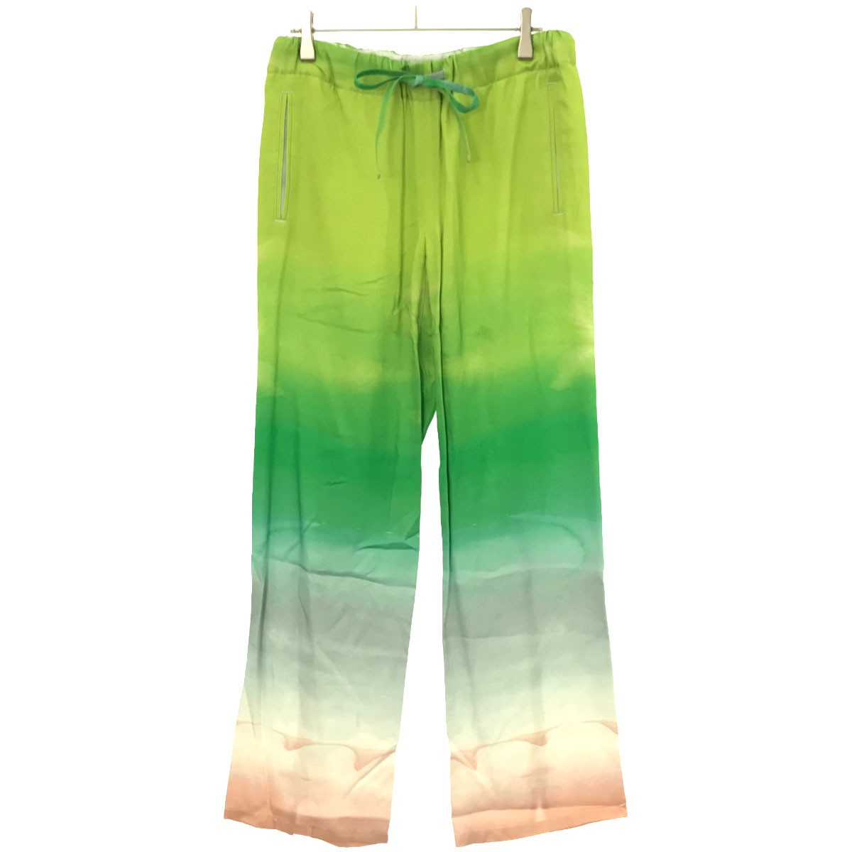 OVERCOAT オーバーコート DRAWSTRING TROUSER ドローストリンググラデーションパンツ S21P03-USC グリーン系 00 【中古】 ...
