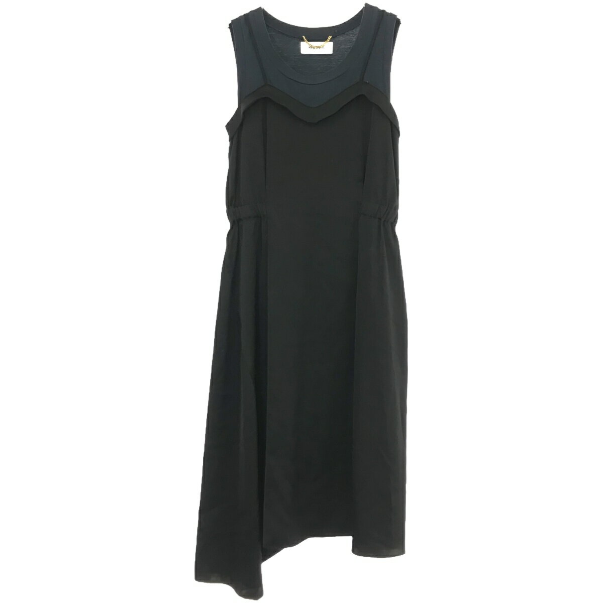 美品 ミュベール×M!DOR! スカーフプリント半袖ワンピース ロング Aライン 美品 ミュベール×M!DOR! スカーフプリント半袖ワンピース ロング Aライン