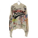 SAINT MICHAEL セントマイケル 21AW Takashi Murakami Graff Hoodie 村上隆手書きプリントスウェットパーカー ホワイ...