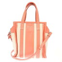 BALENCIAGA バレンシアガ BAZAR 2WAYバザールショルダーバッグ 452458 ピンク XXS 【中古】 ITGZQEDW5TJQ