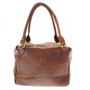 Paul Harnden ポールハーデン Chunky bag ヴィンテージ加工チャンキーバッグ ブラウン 【中古】 ITDCPHOYV05V