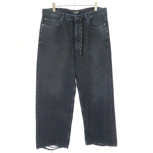 BALENCIAGA バレンシアガ 24SS Drawstring Baggy Jeans バギーデニムパンツ 786643 TQW59 ブラック XS 【中古】 ITQBMA9ID0O8 BALENCIAGA バレンシアガ 24SS Drawstring Baggy Jeans バギーデニムパンツ 786643 TQW59 ブラック XS 【中古】 ITQBMA9ID0O8