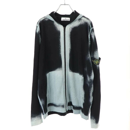 STONE ISLAND ストーンアイランド AIRBRUSHED KNIT ZIP-UP ブラッシュドニットフーディ 7815545D9 ブラック ブルー XL 【中古】 IT6DGU36DLK0 STONE ISLAND ストーンアイランド AIRBRUSHED KNIT ZIP-UP ブラッシュドニットフーディ 7815545D9 ブラック ブルー XL 【中古】 IT6DGU36DLK0