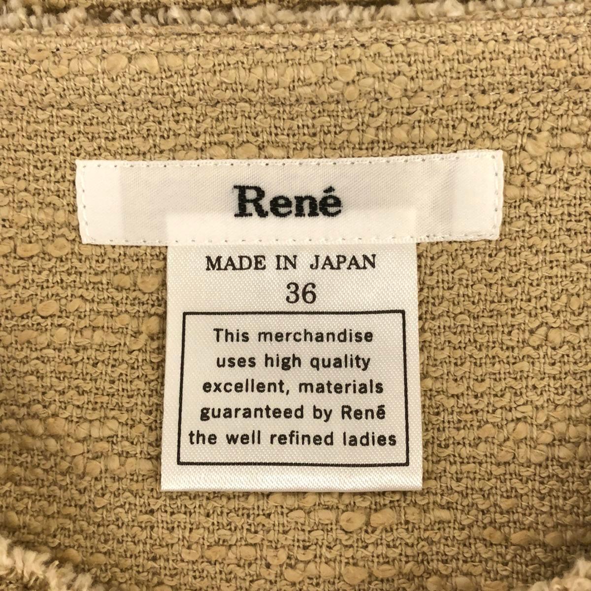 Rene ルネ ノースリーブワンピース ベージュ 36 【中古】 ITXQNY3TYA1U