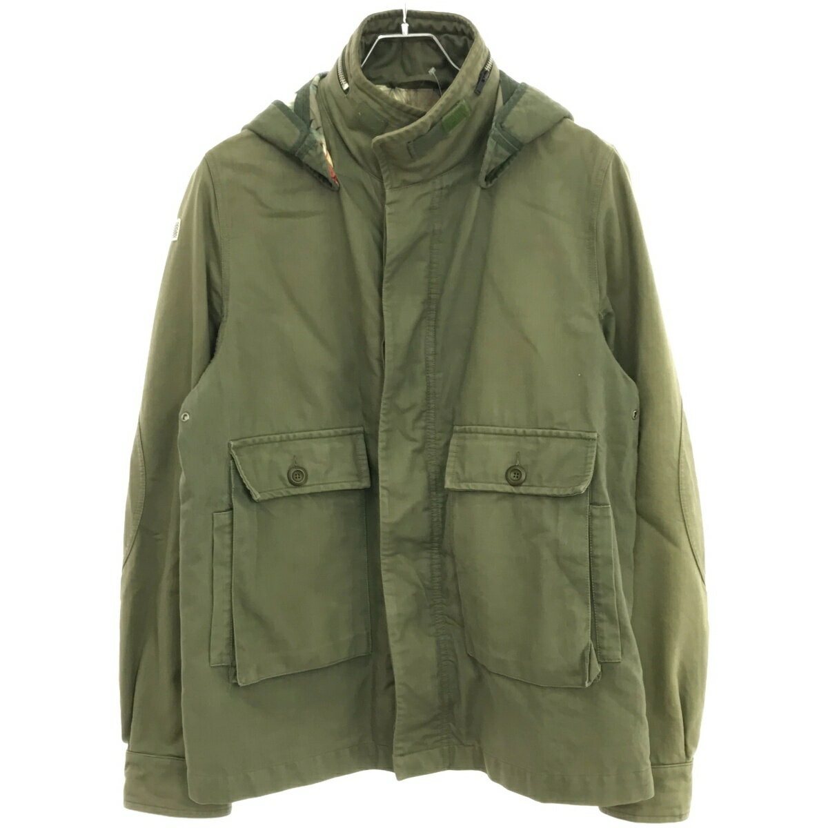 GOLDEN GOOSE ゴールデン グース フーデットミリタリージャケット G24U530 カーキ S 【中古】 ITJ1C8K5KFMM