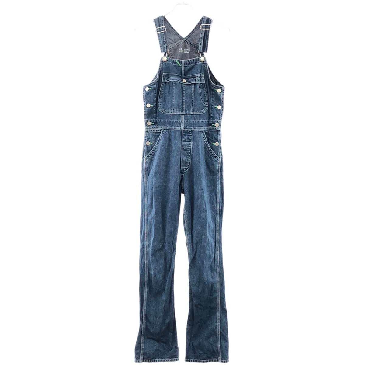 HOLIDAY ホリデイ SLIM FLARE DENIM OVER-ALL デニムオーバーオール 20202227 インディゴ 0/LG 【中古】 IT6OH6W3THMW