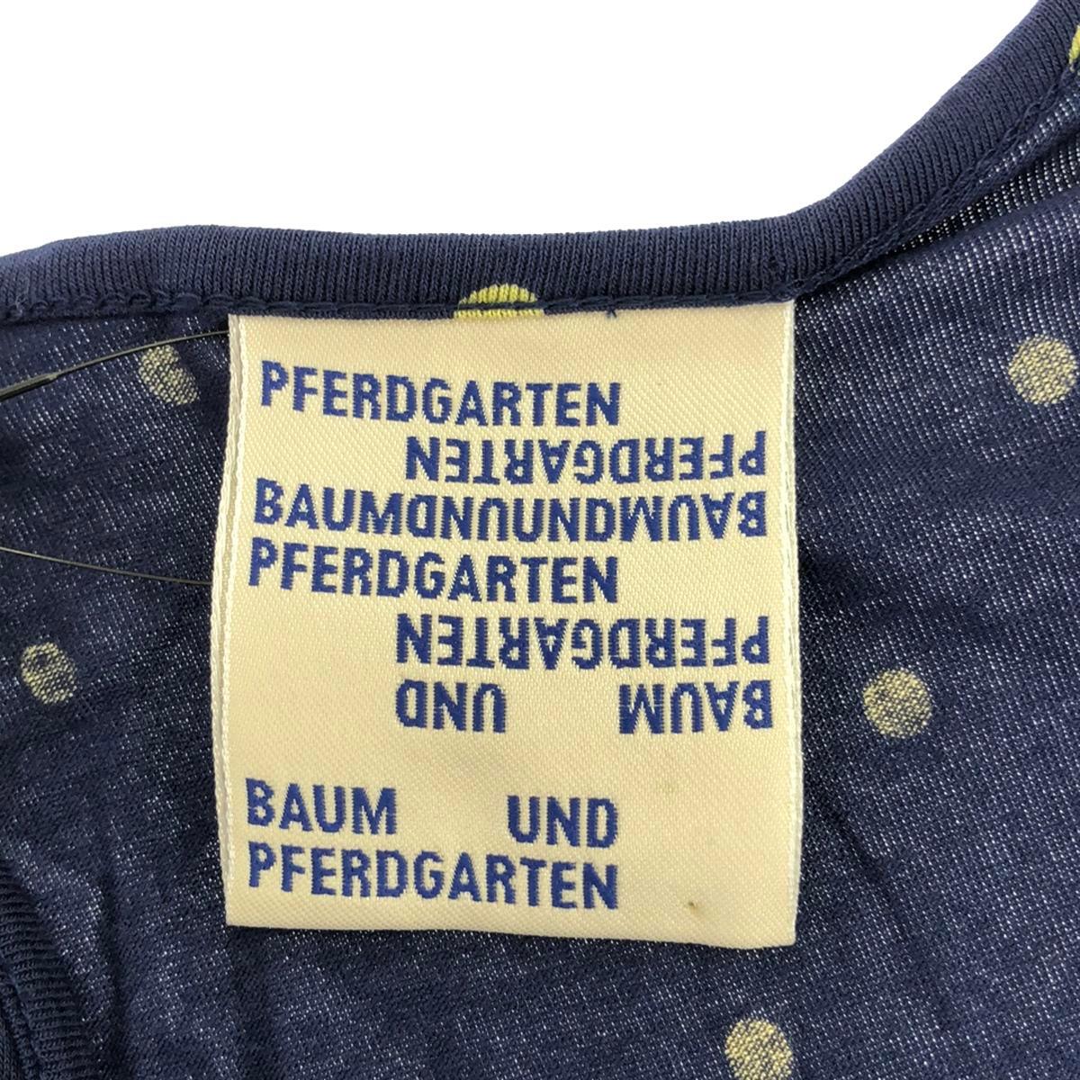 BAUM UND PFERDGARTEN バウムウンドヘルガーデン ドット柄ガウンワンピース ネイビー 【中古】 ITE67JTQF2V6