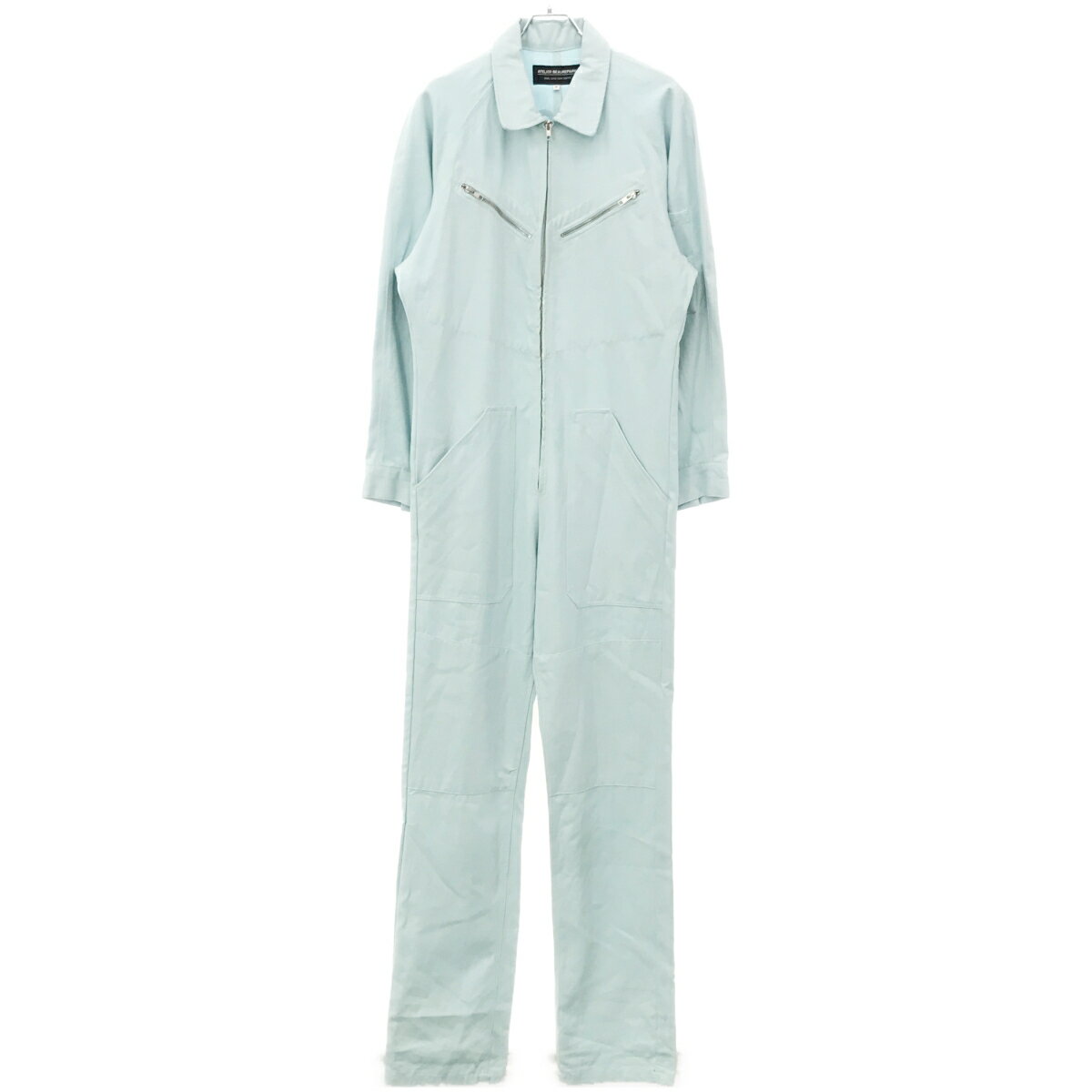 ATELIER BEAUREPAIRE アトリエブールペール バック刺繍オールインワン サックスブルー M 【中古】 IT23V6WMJ55W