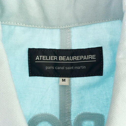 ATELIER BEAUREPAIRE アトリエブールペール バック刺繍オールインワン サックスブルー M 【中古】 IT23V6WMJ55W