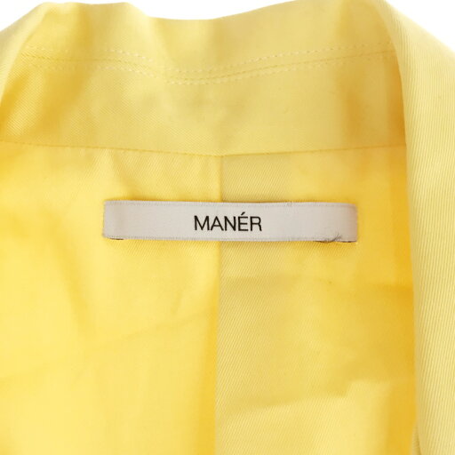 MANER マネール コットンテーラードジャケット イエロー M 【中古】 ITXACIAK9ZBC