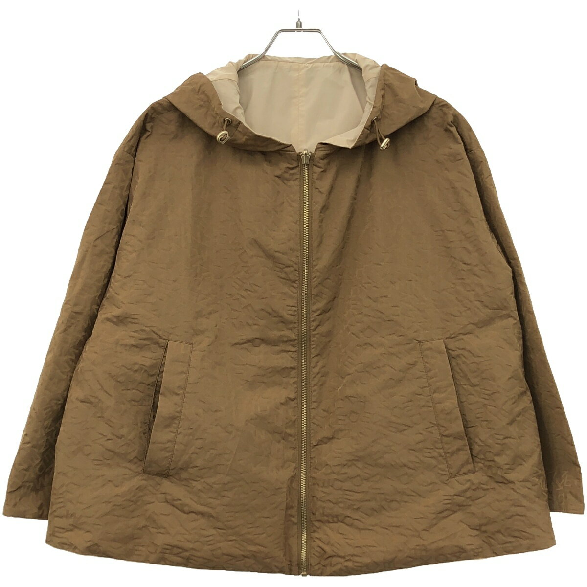 Weekend Max Mara ウィークエンド マックスマーラ LEGNO リバーシブルナイロンブルゾン 502106276 ブラウン×ベージュ 38 【中古】 IT05SRABREJV