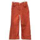 Victoria Beckham ヴィクトリアベッカム ワイドレッグ バギーデニムパンツ レッド 25 【中古】 ITYVJHZ6IZYK