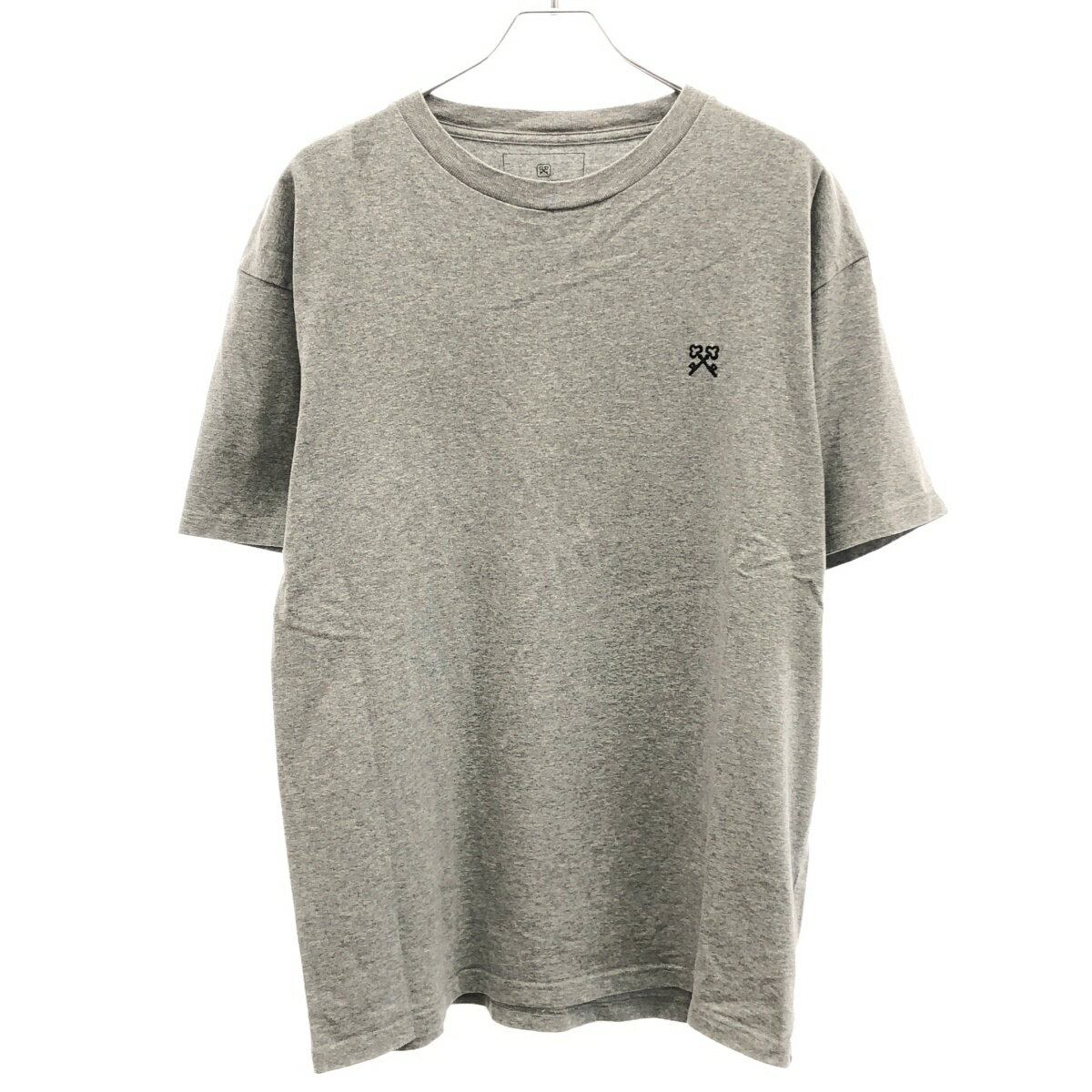 uniform experiment ユニフォームエクスペリメント 20AW ワンポイント刺繍Tシャツ UE-202068 グレー 4 【中古】 ITPKQACVPF9K