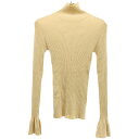 TODAYFUL トゥデイフル Flarecuffs Rib Knit フレアカフスリブニットセーター 12220517 ベージュ F 【中古】 IT4UCNEAHU8B(4)