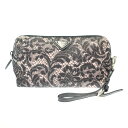 PRADA プラダ ナイロンストラップポーチ 1NE693 ブラック系 【中古】 ITE8LJJIHCHW