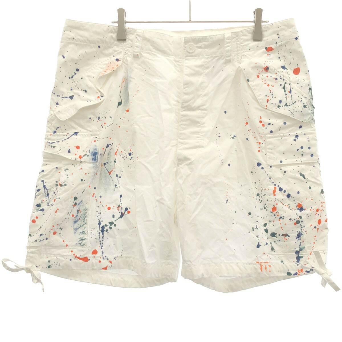 乐天商城 - S H エスエイチ CARGO SHORTS ペイントカーゴショーツ SH-CRGS-001 ホワイト L 【中古】 ITQVFGNEYGOY