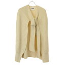 JIL SANDER ジルサンダー 24SS Knitted Cape ニットケープコート J03ZZ0136 J14698 ホワイト 32 【中古】 ITQN...