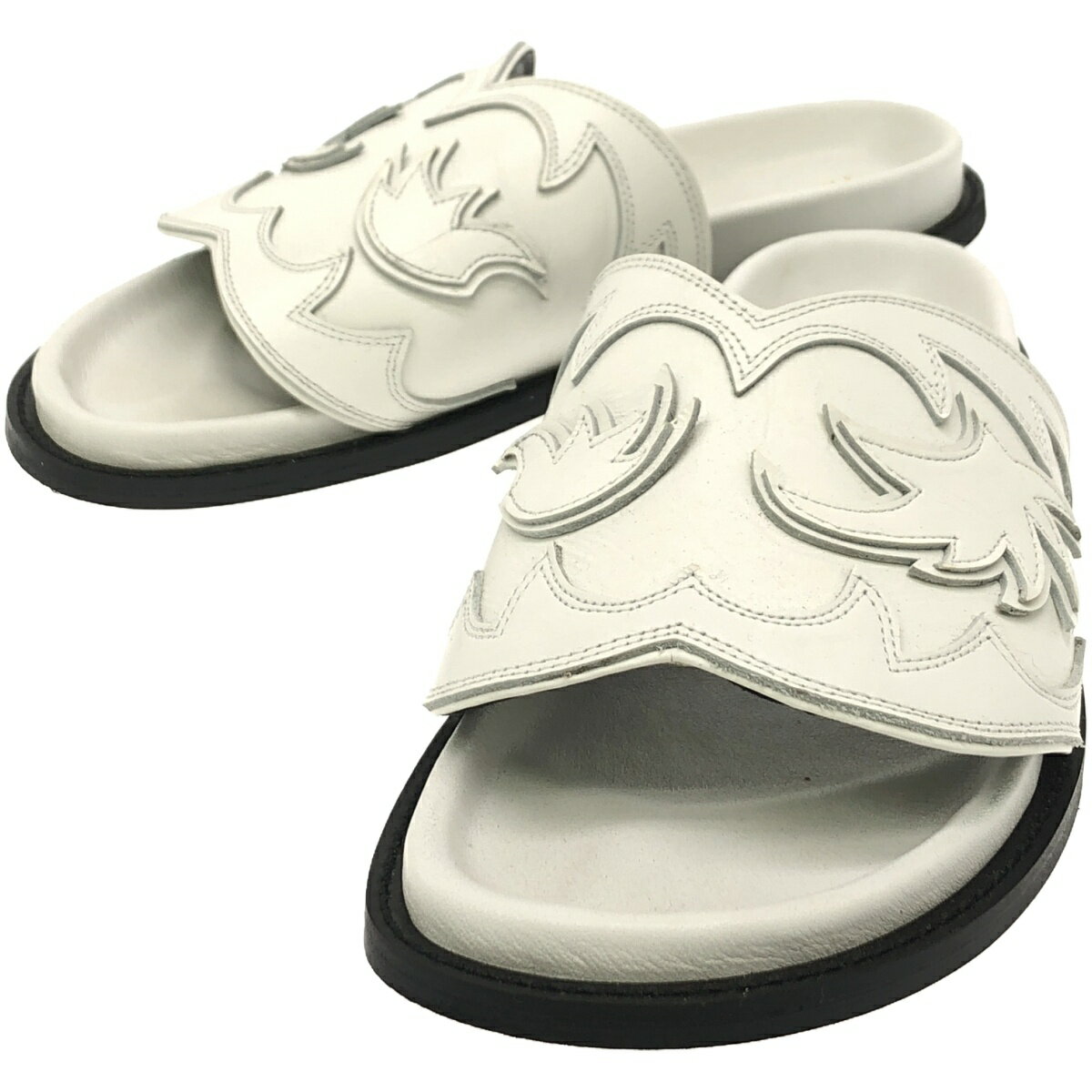 Pippichic ピッピシック 19SS Foot Bed Western Sandal ウエスタンサンダル PP19S-FB-WESTERM19 ホワイト 37 【中古】 ITZCNYCU3T6D
