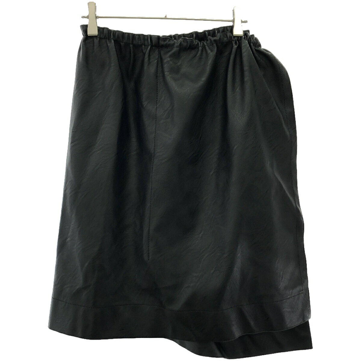 MODESCAPE 楽天市場店のSTELLA McCARTNEY ステラ マッカートニー 18SS フェイクレザーラップスカート 502407 SJB14 ブラック 36 【中古】 IT6H398Y0TO6｜アングル2