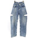 Maison Margiela1 メゾン マルジェラ 20AW スラッシュディテールデニムデニムパンツ S51LA0051 S30513 インディゴ 36 【中...