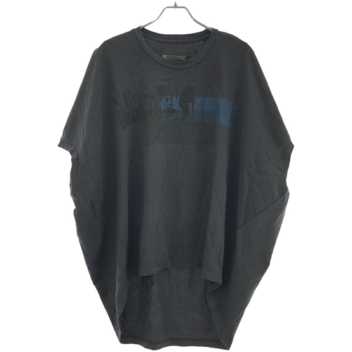 乐天商城 - KONTRACT コントラクト グラフィックプリントビッグTシャツ チャコール 【中古】 ITF0F0ZV8VE8