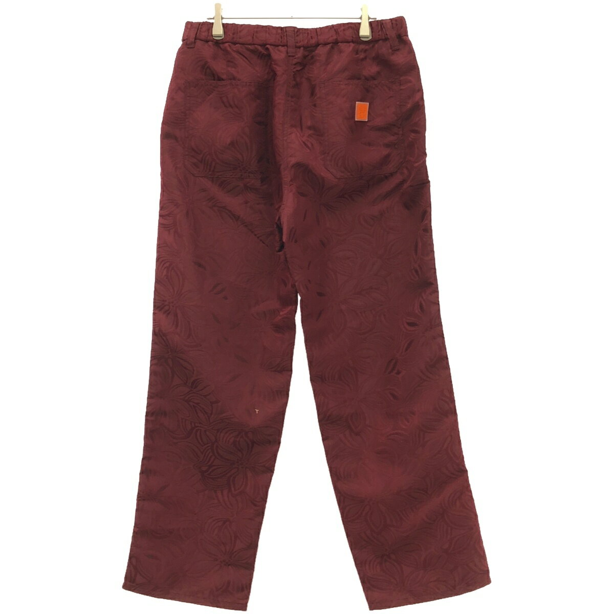 Victoria Hong Kong ヴィクトリア ホンコン ポリエステルジャガードイージーパンツ バーガンディー 34 【中古】 ITP82VRR1FDW
