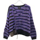 ROTOL ロトル 22AW FRANKEN CARDIGAN フランケンボーダーカーディガン R22WKFK35 パープル 2 【中古】 ITVEQZGA3F...