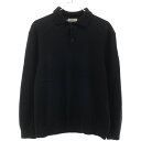 ATON エイトン 22AW ALPACA WASHI POLO SWEATER アルパカワシポロニットセーター KRAGNW0805 ブラック 2 【中古】 ITB2LX49R854(4)