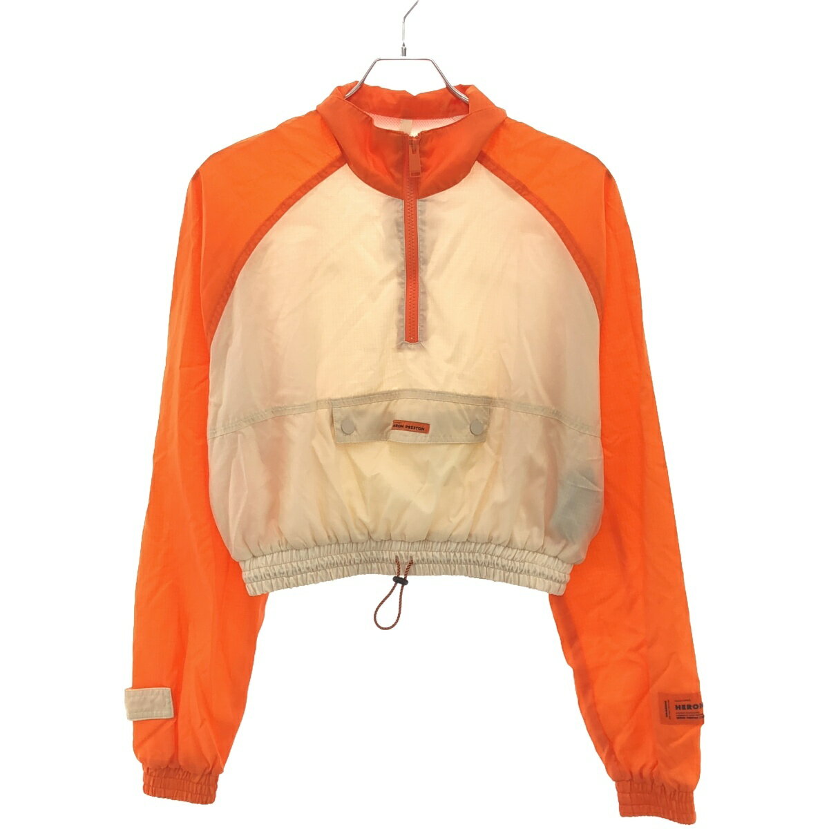 HERON PRESTON ヘロンプレストン Cropped Windbreaker Jacket クロップドジャケット HWEB002E19616014 オレンジ M 【中古】 ITN20X0XCMPS