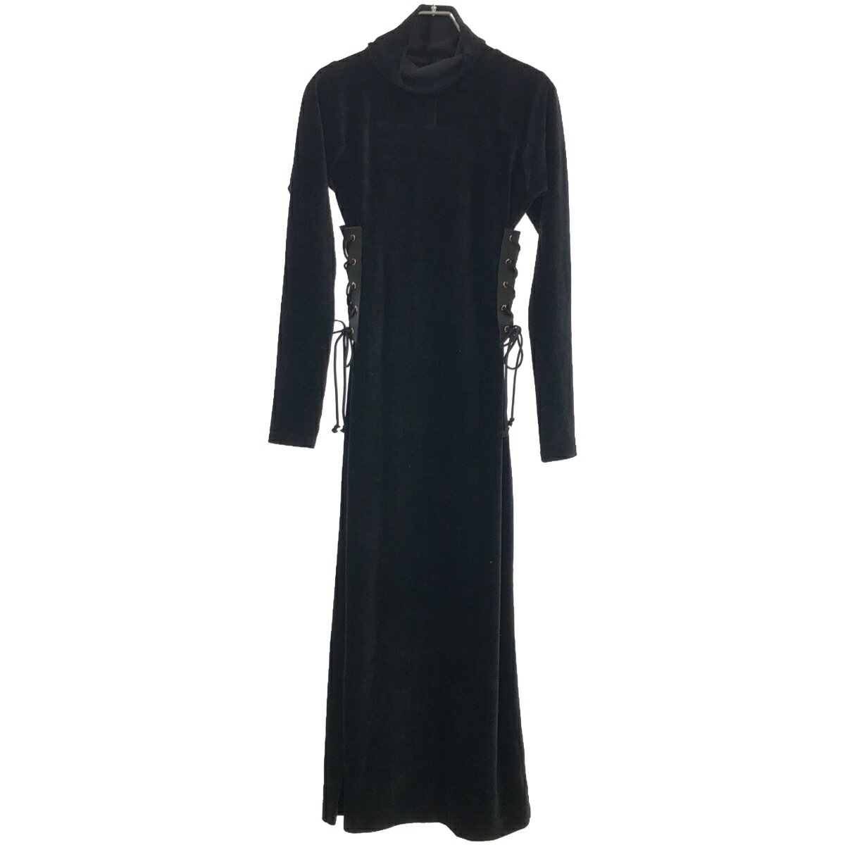 SUESADA スエサダ レースアップコーデュロイワンピース ONL222291 ブラック S 【中古】 IT42DU85K9AW