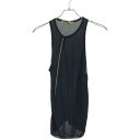 BALENCIAGA バレンシアガ 2004AW ニコラ・ゲスキエール期 ジップデザインシルクニットベスト 143716 ブラック 38 【中古】 ITCZXUN31G26