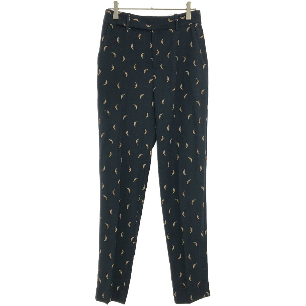 EQUIPMENT FEMME エキプモン フェム クレセント トラウザーパンツ 006230-PT01027 ネイビー系 0 【中古】 IT3EVHX0A0KU(4.0)