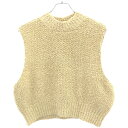 Maison Margiela1 10 メゾン マルジェラ 22AW コットンリネンニットベスト S51GP0267 S18143 ベージュ XS 【中古】 I...