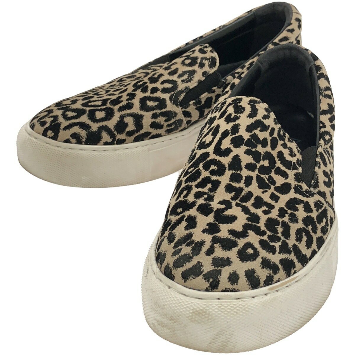 WH ダブルエイチ 22SS シュリンクレザーレオパードスリッポンシューズ トープ 7 【中古】 ITW6041D0SDG