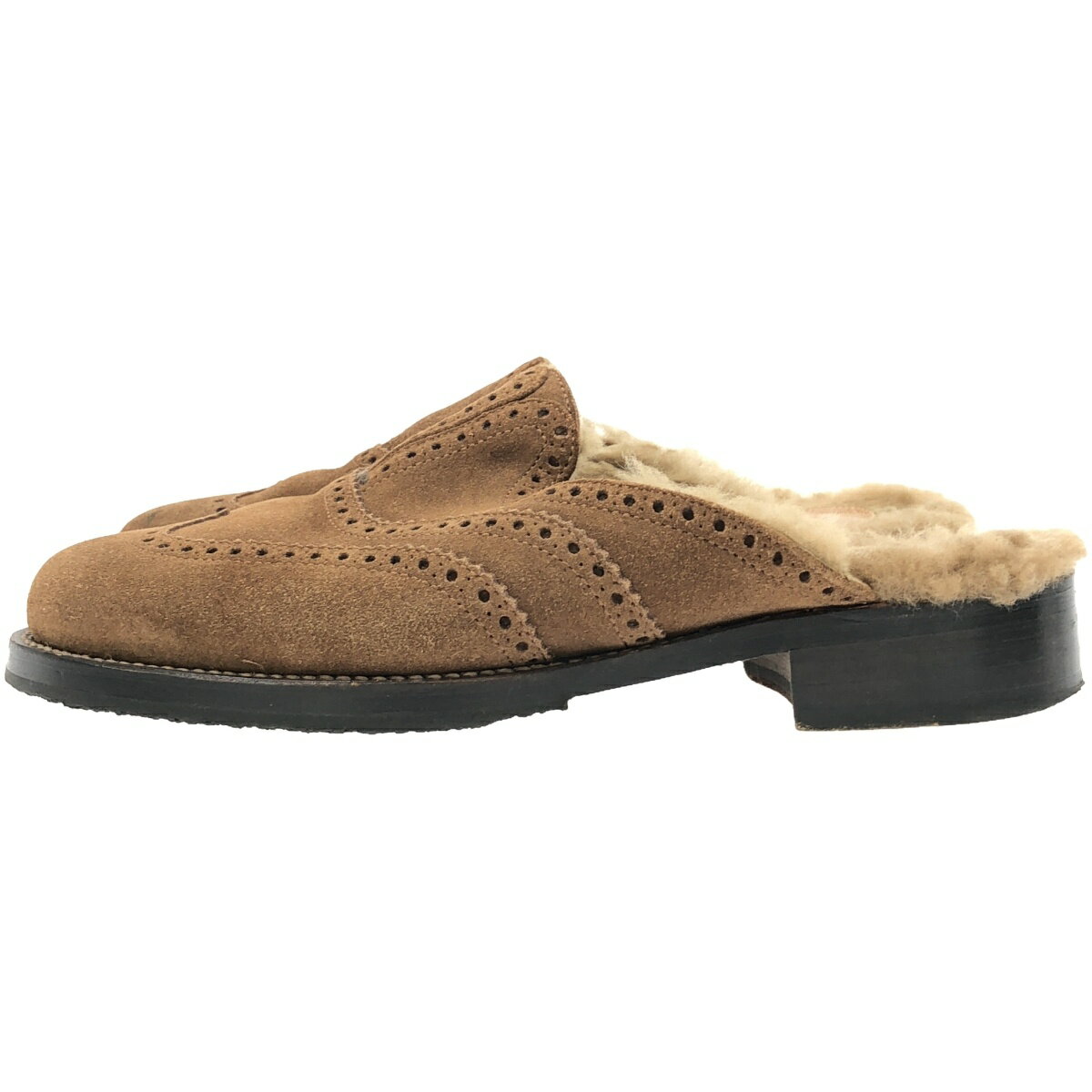 1piu1uguale3 ウノピゥウノウグァーレトレ 20AW WINGTIP SANDAL ウィングチップボアサンダル ブラウン 41 【中古】 ITKW0O0SNTX0