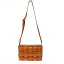 BOTTEGA VENETA ボッテガヴェネタ Padded Cassette パデット・カセット レザーショルダーバッグ ブラウン 【中古】 ITT22VYS...