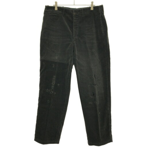 OLD JOE オールドジョー 22AW PADED BACK ROVER TROUSER SCAR FACE ダメージリペア加工コーデュロイパンツ チャコール 32 【中古】 ITBBI8VHVD04 OLD JOE オールドジョー 22AW PADED BACK ROVER TROUSER SCAR FACE ダメージリペア加工コーデュロイパンツ チャコール 32 【中古】 ITBBI8VHVD04