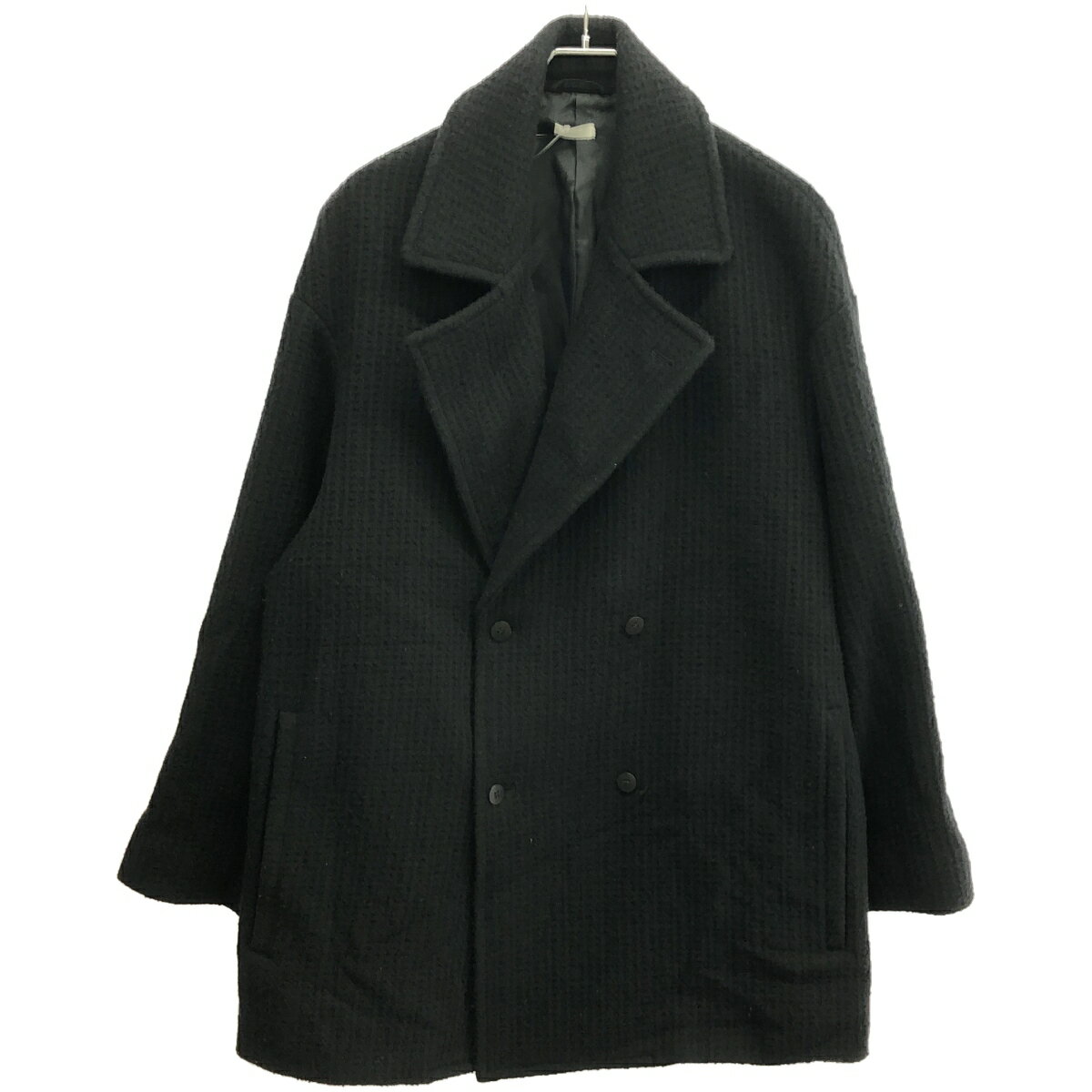 SEEALL シーオール 23AW OVERSIZED P-COAT オーバーサイズピーコート SAU31 CT184 ブラック 2 【中古】 IT569FH7N8CE