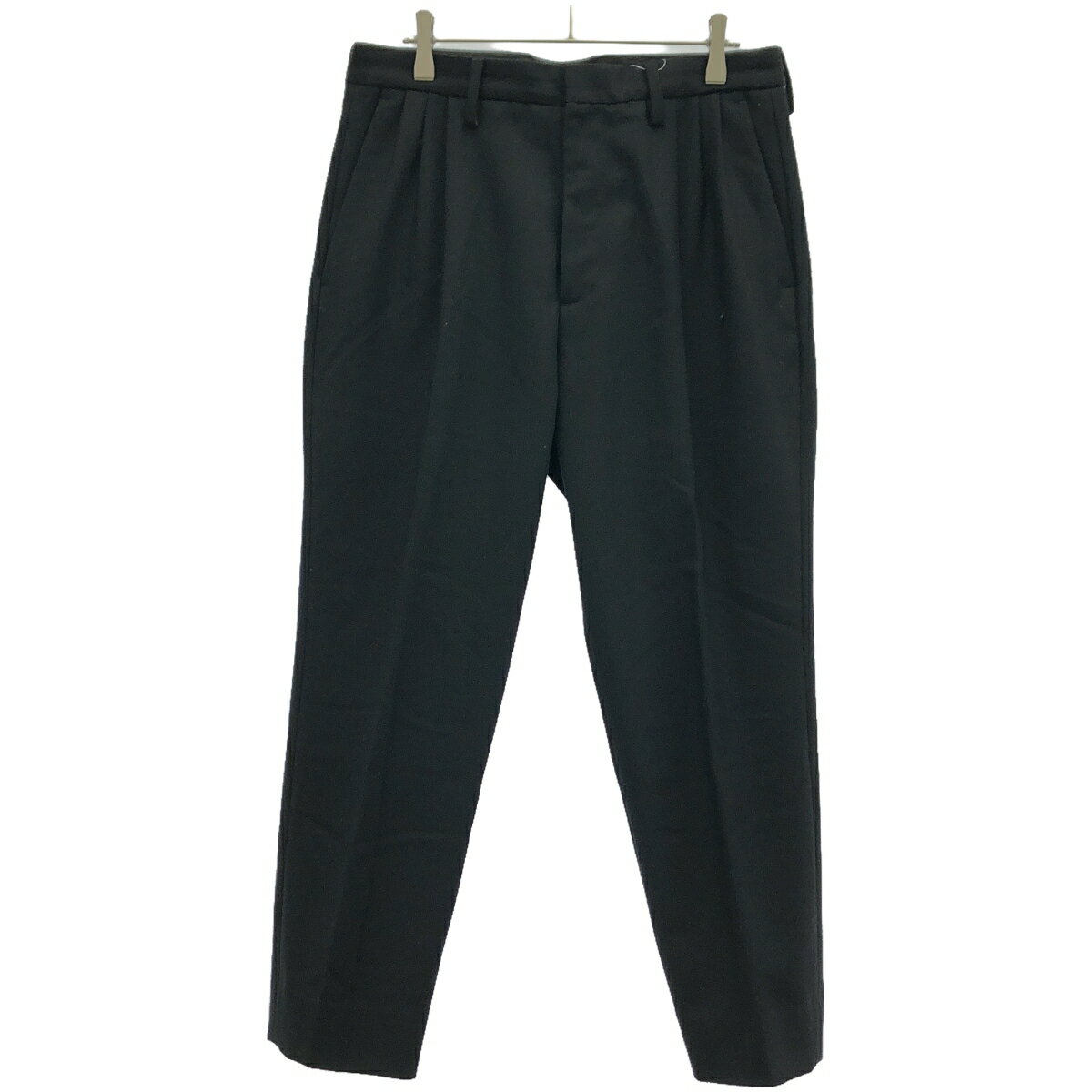 ESSAY エッセイ カシミヤ混ウールテーパードスラックスパンツ ES01P-01 ブラック M 【中古】 IT7XVHUSFDU6