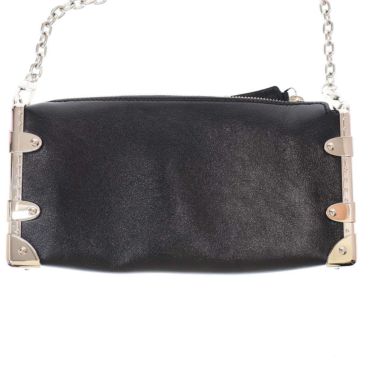 LOUIS VUITTON ルイヴィトン Slim Trunk Bag スリム トランクショルダーバッグ M25445 ブラック 【中古】 ITQMW99RXZ9W