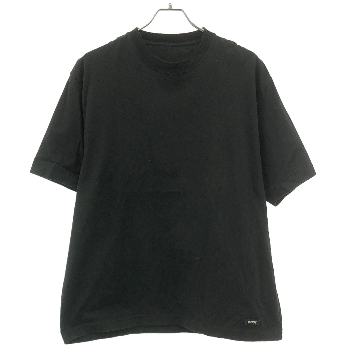 ENNOY エンノイ 22SS ロゴパッチクルーネックTシャツ SS22BRENCT01AM ブラック M  ITY5TBCOI5KG