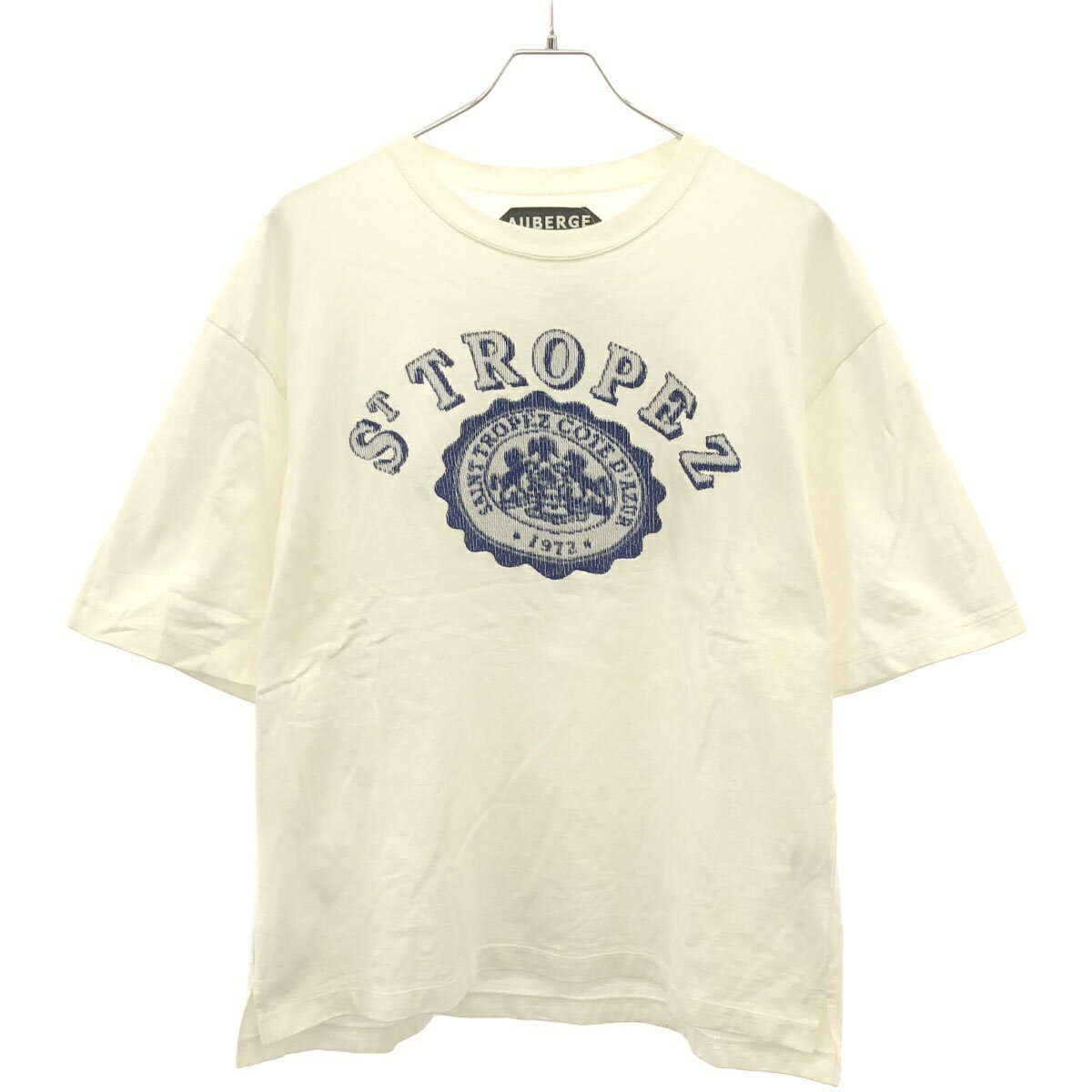 AUBERGE オーベルジュ ST TROPEZ Tシャツ ホワイト 40 【中古】 ITHXOLQW6K3C