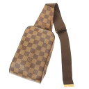 LOUIS VUITTON ルイヴィトン N51994 ダミエ ジェロニモス ボディバッグ シリアル CA0074 ブラウン 【中古】 ITHWNKSRMKPK