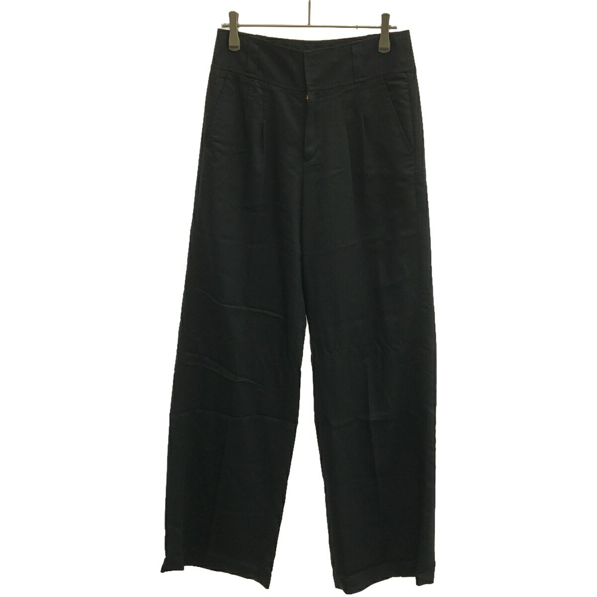 Rakuten - BALLSEY ボールジィ ワイドタックトラウザーパンツ ネイビー 36 【中古】 ITK2J1OXISEW