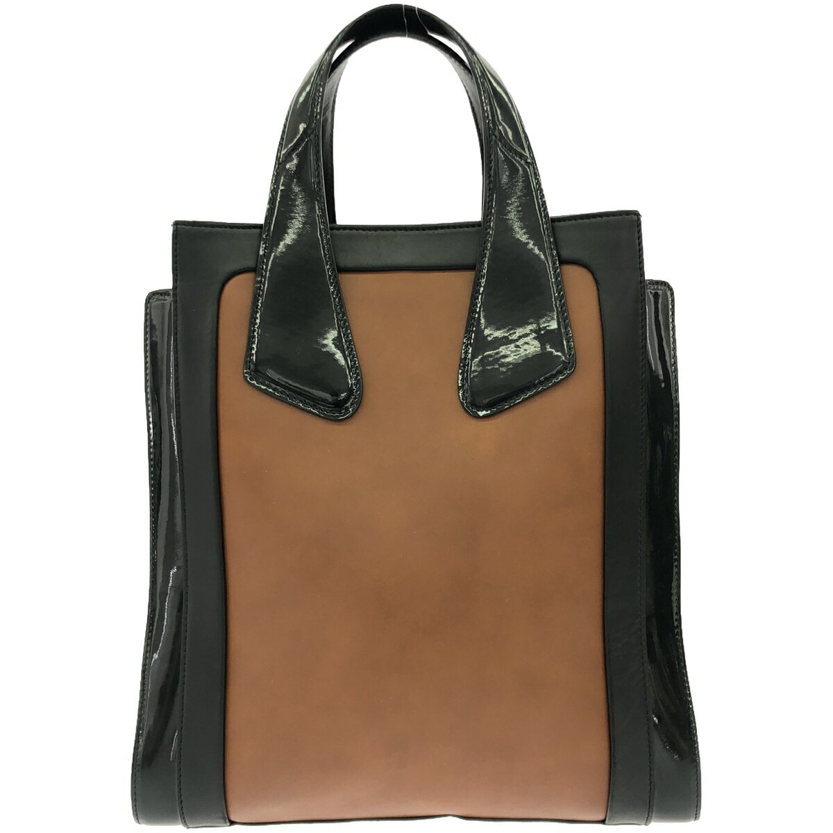 BALLY バリー レザートートバッグ ブラウン ブラック 【中古】 IT3L30ML9590(4)