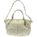 COACH コーチ 2WAY マディソンギャザースフィアレザーショルダーバッグ オフホワイト 【中古】 ITM2GHNZXS9S
