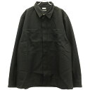 WILLY CHAVARRIA ウィリーチャバリア ZIP PLACKET LS SHIRT RECYCTEX リサイクルポリエステルジップシャツ ブラック L 【中古】 ITJKVU9L7LNW