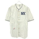 WILLY CHAVARRIA ウィリーチャバリア 21AW GONZALES BASEBALL SHIRT ベースボールシャツ ホワイト L 【中古】 ITWO5V723XFA