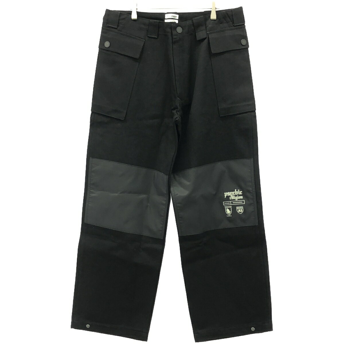 WILLY CHAVARRIA ウィリーチャバリア 19AW SPACE CARGO PANTS パッチデザインカーゴパンツ ブラック 32..